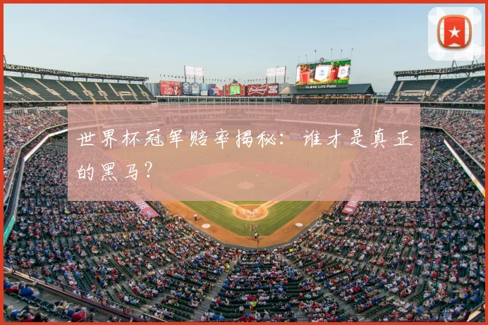 世界杯冠军赔率揭秘：谁才是真正的黑马？